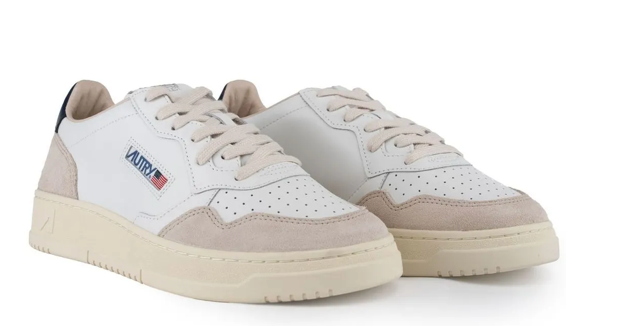 Autry Medalist Low White/Navy