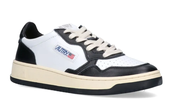 Autry Medalist Low White/Black