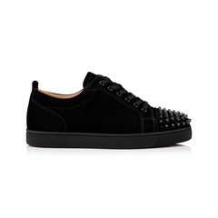 Christian Louboutin Spikes Suede Black view 2