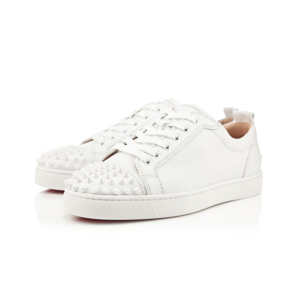 Christian Louboutin Spikes Triple White view 1