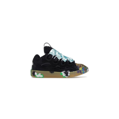 Lanvin Curb Sneaker Black Paint Splatter
